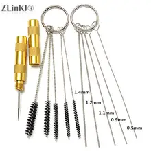 1set Airbrush Spray Gun Nozzle Cleaning Kit Needle & Brush Set Repair Tool for Airbrush Spray Gun Sprayer Accessories