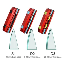 2-28mm Magnetic Window Cleaner Brush Glass Cleaner Magnets Brush Tool Double Side Magnetic Glass Brush for Household Cleaning