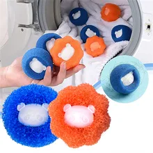 2/6/10Pcs Magic Laundry Ball Pet Hair Remover Catcher Sponge Home Cleaning Tool Washing Machine Clothes Anti-winding Reusable
