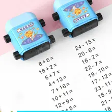 2 In 1 Math Roller Stamp Double-head Math Practice Calculate Number Rolling Stamp Addition Subtraction Question Stamps for Kids