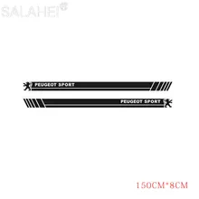 2 Pcs Car Styling Body Stickers Decals Auto Protection For Peugeot 107 108 206 207 301 308 307 407 408 508 2008 3008 4008 5008
