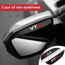 2 Pcs Rear View Mirror Sticker Rain Eyebrow Weatherstrip For Citroen VTS Car Auto Mirror Rain Shield Shade Cover Protector
