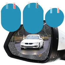2 Sheets Car Sticker Rearview Mirror Rainproof Film Car Rearview Mirror Rainproof Film Rainy Day Clear Visible Car Film