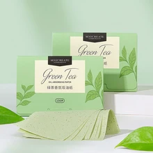 200/300Sheets Protable Face Absorbent Paper Oil Control Wipes Green Tea Rose Charcoal Sheet Oily Face Blotting Matting Tissue