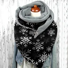 2021 Fashion Winter Women Scarf Solid Retro Printing Button Soft Wrap Casual Warm Scarves Shawls Scarf Women шарф бандана