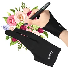 2021 Two-fingers Artist Anti-touch Glove For Graphic Tablet Drawing Right And Left Hand Glove Anti-Fouling For Ipad Screen Board