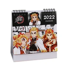 2022 Anime Desk Calendar Desktop Calendar Office Supplies Fans Collection Gift 2022.01~2022.12