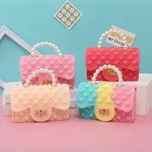 2022 Kawaii Pearl Handbag for Girls Fidget Toys Pop Push Bubble Simple Dimple Squishy Sensory Ppoper Squeeze Toys for Kid Gifts