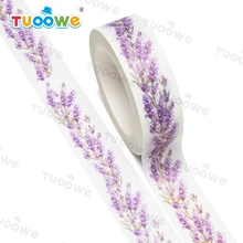 2022 NEW 1PC 15mm x 10m Lavender Wreath Watercolor Scrapbook Paper Masking Adhesive Washi Tape washi tape set designer mask