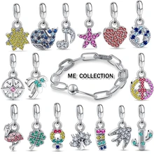 2022 New 925 Silve Beads ME Collection Fashion Bead Charm Pendant Fit Original Pandoraer Me Link Chain Bracelet DIY Jewelry Gift