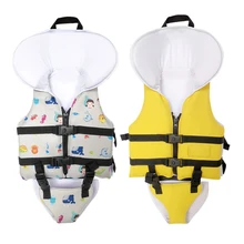 2022 New Children's Cartoon Floating Vest Baby Children Swimming Aid Beginner Foam Floating Swimming Neoprene Safety Life Jacket