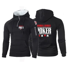 2022 New Men's Printing Fashion World Series of Poker Solid Cotton Tracksuit Long Sleeve Hoodies High Quality Sweatshirt Tops