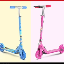 2022 New Outdoor Travel Two-wheeled Children's Scooter Lift Folding All-aluminum Scooter Two-wheeled Pedal Scooter
