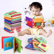 2022 New Soft Cloth Animal Recognize Baby Intelligence Development Learn Picture Cognize Book For Children Learning Education