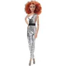 2022 new original Barbie Signature Looks Doll Red Curly Hair Original Body Type Fully Posable Fashion Doll Gift for Collectors