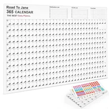 2023 English Version Desk Calendar Korean Wall Calendar Creative 365 Day Schedule Annual Weekly Annual Planner Agenda Organizer