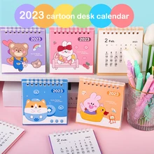 2023 Rabbit Year Cartoon Desk Calendar Desktop Decor Ornaments Punching Plan Calendars Scheduler For School Office Supplies Gift