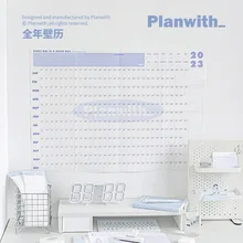 2023 Year Cute Duck Annual Plan Calendar 365 Days Daily Schedule Planner Study Work Dates Wall Planner with Sticker