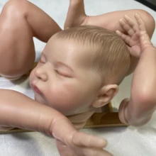 20Inch Already Painted Reborn Doll Kit Laura With Cloth Body 3D Painted Skin Mold High Quality Handmade Doll Parts