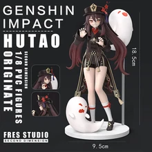 20cm Genshin Impact Hu Tao Anime Game Figure Catoon Cute Kawaii Manga Statue PVC Action Figure Collectible Model Toys Gift 1/8