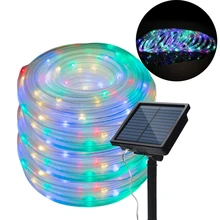 20m 200LED Solar Outdoor Light Waterproof Copper Wire Lamp String 8 Modes Multicolor Flash Fairy Light for Wedding Garden Deco