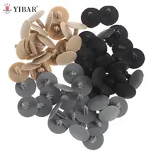 20pcs Auto roof liner trunk lining gray fastener retainer rivet trim Gray/Brown Car ceiling cover snaps plastic clips