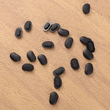 20pcs Myopic Frame Nose Pad Glasses Silicone Nose Pads Non-slip Nosepads for Glasses Eyeglasses Sunglasses (Black)
