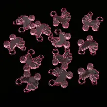 24 Mini Plastic Prams Charms Tags Girls/Boys Baby Shower Favors