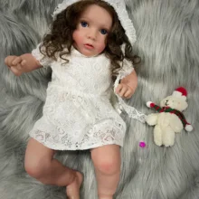 24Inch Huge Size Reborn Toddler Missy Doll Princess with Rooted Long hair High Quality 3D Painted Skin Finished Girls Dolls