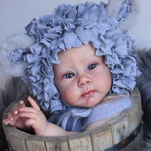 24inch Already Finished Painted Reborn Doll Parts Huxley Lifelike Painting with Visible Veins 3D Skin Cloth Body Included