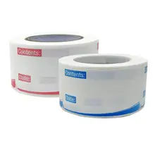 250pcs Write On Removable Labels for Food Containers - Dissolvable Food Labels for Containers Labels for Storage  Canning Bottle