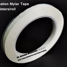 25mm*66M Single Face Glued Insulated Mylar Tape for transformers  Fireproof  White