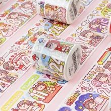 25mm Cute Cartoon Washi Tape Decorative Masking Tape for Scrapbooking Diary Book Album Art Craft Supplies Stationery
