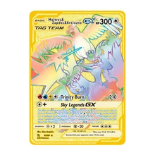 27 Styles Pokemon EX GX Moltres Zapdos Articuno Steel Metal Toys Hobbies Hobby Collectibles Game Collection Anime Cards