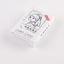 28 Sheets/Set Cute Painting Collection Lomo Card Cartoon Mini Postcard Message Card Christmas Gifts