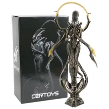 28cm Alien Xenomorph Buddhism Collectible Statue Figure Model Toy