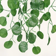 2PC 90cm Green Vine Silk Artificial Hanging Leaf Garland Plants Leaves Diy For Home Wedding Party Bathroom Garden Decoration