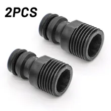 2PCS 1/2" BSP Threaded Tap Adaptor Garden Water Hose Quick Pipe Connector Fitting For Bellows Modification Garden Watering Irrig