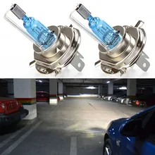 2PCS H4 Car And Motorcycle Headlight Bulb Super Bright 55W 12V Double Low Beam Bulb Modified Xenon car accessories