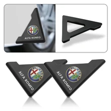 2PCS Silicone 90 Degree Angle Car Door Corner Covers Bumper Crash For Alfa Romeo Giulia 159 147 Stelvio MiTo Giulietta Tonale GT