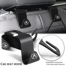 2Pcs Car Seat Back Hooks Accessories Portable Hanging Bag Rack For Acura MDX ILX RDX TLX TL RL Integra NSX ZDX TSX RSX RL