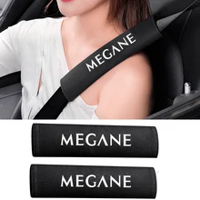 2Pcs Car Seat Belt Shoulder Cover Pad For Renault Megane 1 2 3 4 MK1 MK2 MK3 MK4 RS 2022 2021 2020 2019 2018 - 2003 Accessories
