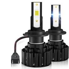2Pcs H7 LED Auto Super Bright Headlamp H11 H8 H9 H4 9005 HB3 9006 HB4 Car Headlight Bulbs Plug and Play Light Bulbs On Cars