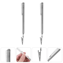2Pcs Premium Opening Clip Retractable Alligator Clamp Telescoping Clamp