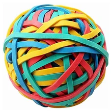 2Pcs Rubber Bands Ball for Colorful Office Supplies Small 200G/0.44LB Stretchable Stationery Holder Organizing Document