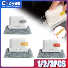 2in1 Groove Cleaning Brush Window Cleaning Tools Kitchen Decontamination Brush Sliding Door Track Slot Cleaner Handheld Cleaner