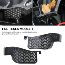2pcs Debris Filter for Tesla Model Y Front Trunk Water Guide Groove Filter Anti-Clogging Water Channel Filter Net Car accessorie