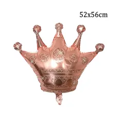 2pcs Rose Gold Crown Foil Balloons For Kids Adult Happy Birthday Party Anniversary Engagement Wedding Party Decoration Supplies