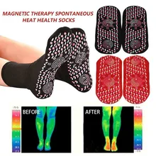 2pcs/pair Tourmaline Magnetic Socks Unisex Self Heating Therapy Magnetic Therapy Pain Relief Socks Woman Men Self-Heating Socks