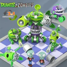 3 in 1 Assembly Deformation Toys For Boys Robot Doll PVZ Plant Vs. Zombie Mecha fighter PVC Action Figure Model Kid Gift